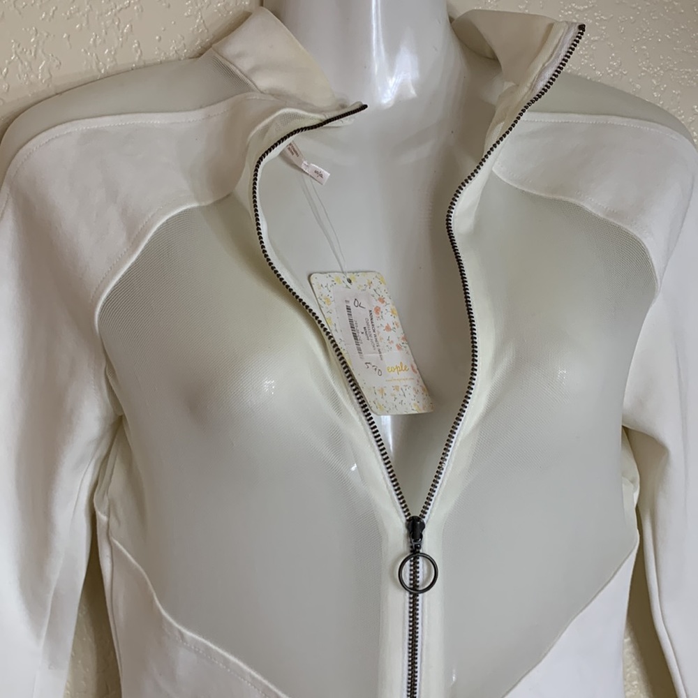 Free People Ivory Mesh Long Sleeve - Picture 2 of 11